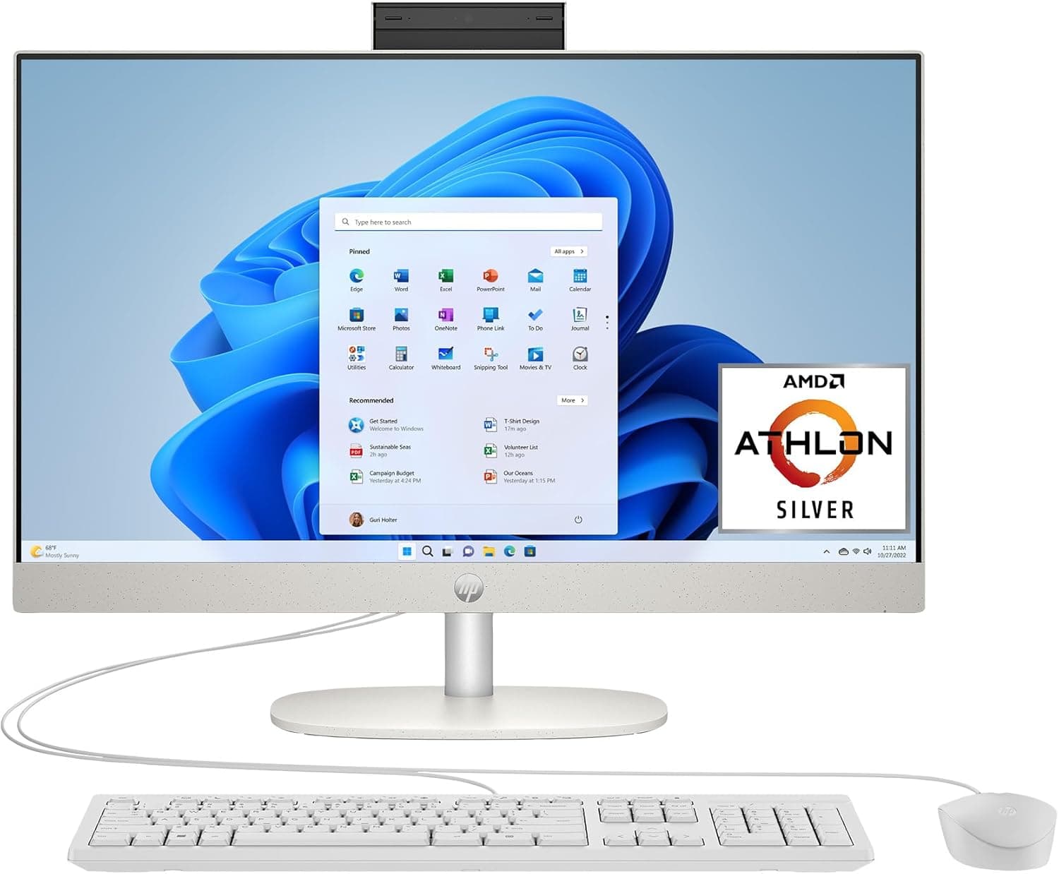 HP AIO 24-CBA445NH i3 12th Gen 8GB 512GB SSD 23.8" DOS